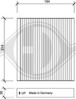 Diederichs DCI1143 - Filtre, air de l'habitacle cwaw.fr