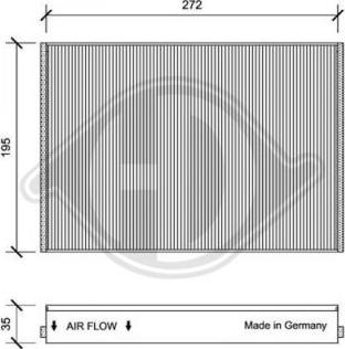 Diederichs DCI1154 - Filtre, air de l'habitacle cwaw.fr