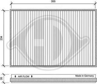 Diederichs DCI1151 - Filtre, air de l'habitacle cwaw.fr