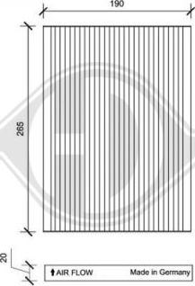 Diederichs DCI1153 - Filtre, air de l'habitacle cwaw.fr