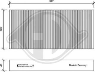 Diederichs DCI1152 - Filtre, air de l'habitacle cwaw.fr