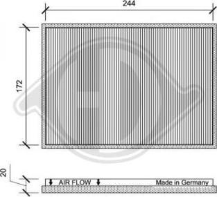 Diederichs DCI1161 - Filtre, air de l'habitacle cwaw.fr