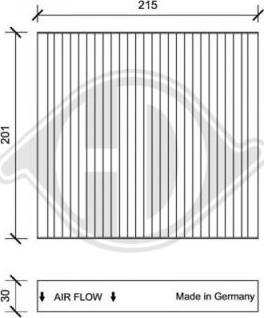 Diederichs DCI1109 - Filtre, air de l'habitacle cwaw.fr