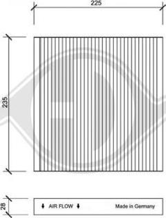 Diederichs DCI1106 - Filtre, air de l'habitacle cwaw.fr