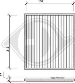 Diederichs DCI1100 - Filtre, air de l'habitacle cwaw.fr