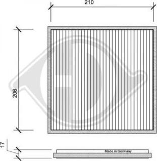 Diederichs DCI1101 - Filtre, air de l'habitacle cwaw.fr