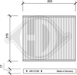 Diederichs DCI1108 - Filtre, air de l'habitacle cwaw.fr