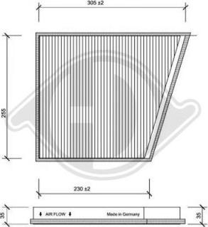 Diederichs DCI1119 - Filtre, air de l'habitacle cwaw.fr