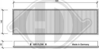 Diederichs DCI1135 - Filtre, air de l'habitacle cwaw.fr