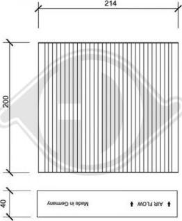 Diederichs DCI1137 - Filtre, air de l'habitacle cwaw.fr