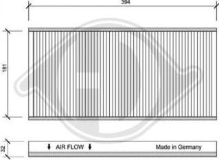 Diederichs DCI1125 - Filtre, air de l'habitacle cwaw.fr