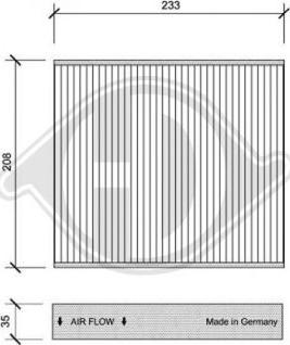 Diederichs DCI1126 - Filtre, air de l'habitacle cwaw.fr