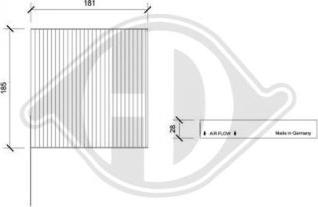 Diederichs DCI1123-1 - Filtre, air de l'habitacle cwaw.fr