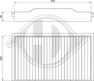 Diederichs DCI1805 - Filtre, air de l'habitacle cwaw.fr