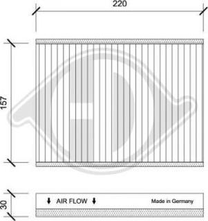 Diederichs DCI1245 - Filtre, air de l'habitacle cwaw.fr