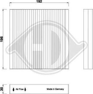 Diederichs DCI1269 - Filtre, air de l'habitacle cwaw.fr