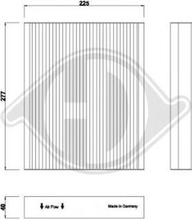 Diederichs DCI1264 - Filtre, air de l'habitacle cwaw.fr