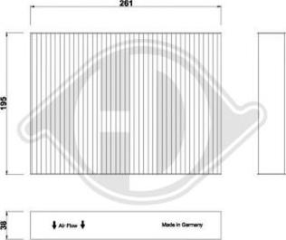 Diederichs DCI1267 - Filtre, air de l'habitacle cwaw.fr