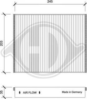 Diederichs DCI1211 - Filtre, air de l'habitacle cwaw.fr