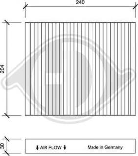 Diederichs DCI1239 - Filtre, air de l'habitacle cwaw.fr