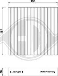 Diederichs DCI1238 - Filtre, air de l'habitacle cwaw.fr