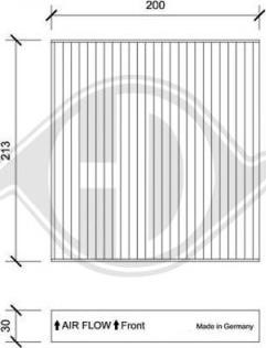 Diederichs DCI1222 - Filtre, air de l'habitacle cwaw.fr