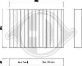 Diederichs DCI1270 - Filtre, air de l'habitacle cwaw.fr