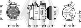 Diederichs DCK1401 - Compresseur, climatisation cwaw.fr