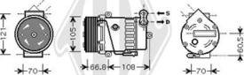 Diederichs DCK1403 - Compresseur, climatisation cwaw.fr