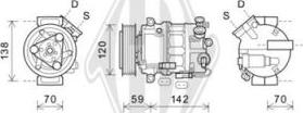 Diederichs DCK1431 - Compresseur, climatisation cwaw.fr