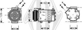 Diederichs DCK1478 - Compresseur, climatisation cwaw.fr