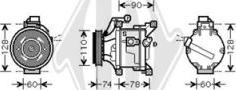 Diederichs DCK1544 - Compresseur, climatisation cwaw.fr