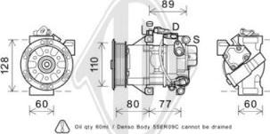 Diederichs DCK1561 - Compresseur, climatisation cwaw.fr