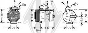 Diederichs DCK1515 - Compresseur, climatisation cwaw.fr