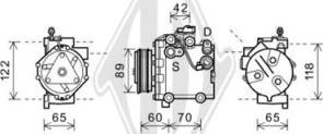 Diederichs DCK1526 - Compresseur, climatisation cwaw.fr