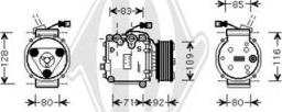 Diederichs DCK1696 - Compresseur, climatisation cwaw.fr