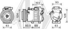 Diederichs DCK1643 - Compresseur, climatisation cwaw.fr