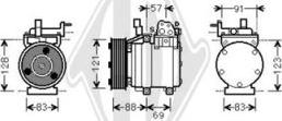 Diederichs DCK1647 - Compresseur, climatisation cwaw.fr