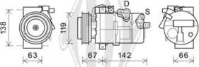 Diederichs DCK1686 - Compresseur, climatisation cwaw.fr