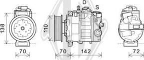 Diederichs DCK1081 - Compresseur, climatisation cwaw.fr