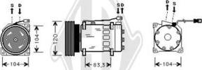 Diederichs DCK1165 - Compresseur, climatisation cwaw.fr