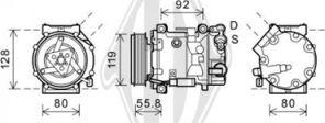 Diederichs DCK1188 - Compresseur, climatisation cwaw.fr