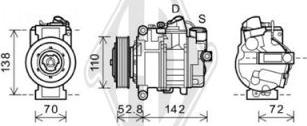 Diederichs DCK1125 - Compresseur, climatisation cwaw.fr