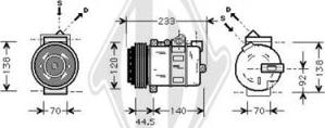 Diederichs DCK1341 - Compresseur, climatisation cwaw.fr