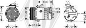 Diederichs DCK1381 - Compresseur, climatisation cwaw.fr