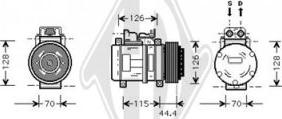 Diederichs DCK1337 - Compresseur, climatisation cwaw.fr