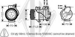 Diederichs DCK1326 - Compresseur, climatisation cwaw.fr