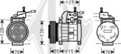 Diederichs DCK1291 - Compresseur, climatisation cwaw.fr