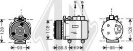 Diederichs DCK1239 - Compresseur, climatisation cwaw.fr