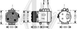 Diederichs DCK1270 - Compresseur, climatisation cwaw.fr